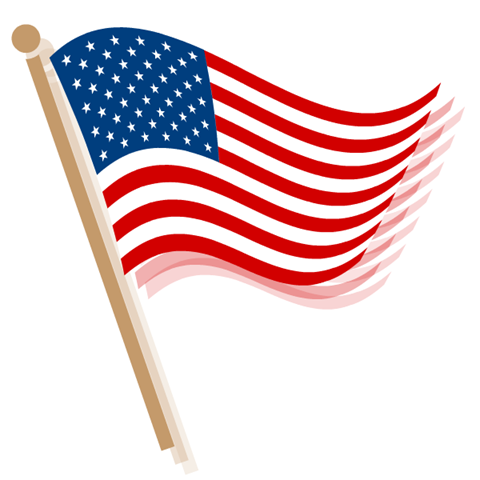 american flag clip art vertical